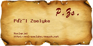 Pál Zselyke névjegykártya